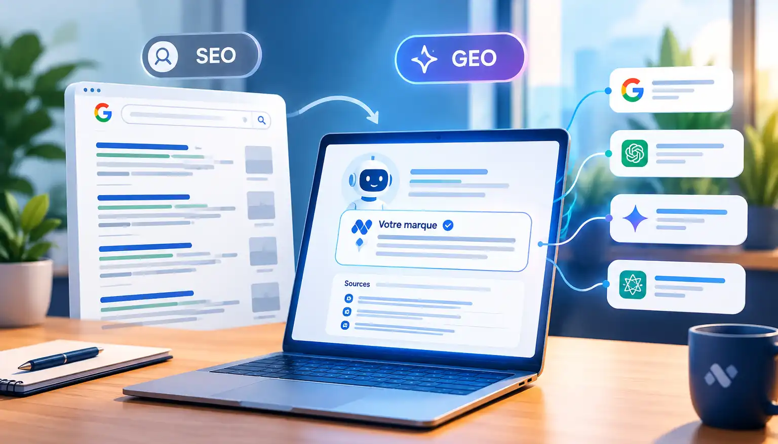 GEO Generative Engine Optimization pour améliorer la visibilité dans les moteurs de recherche IA